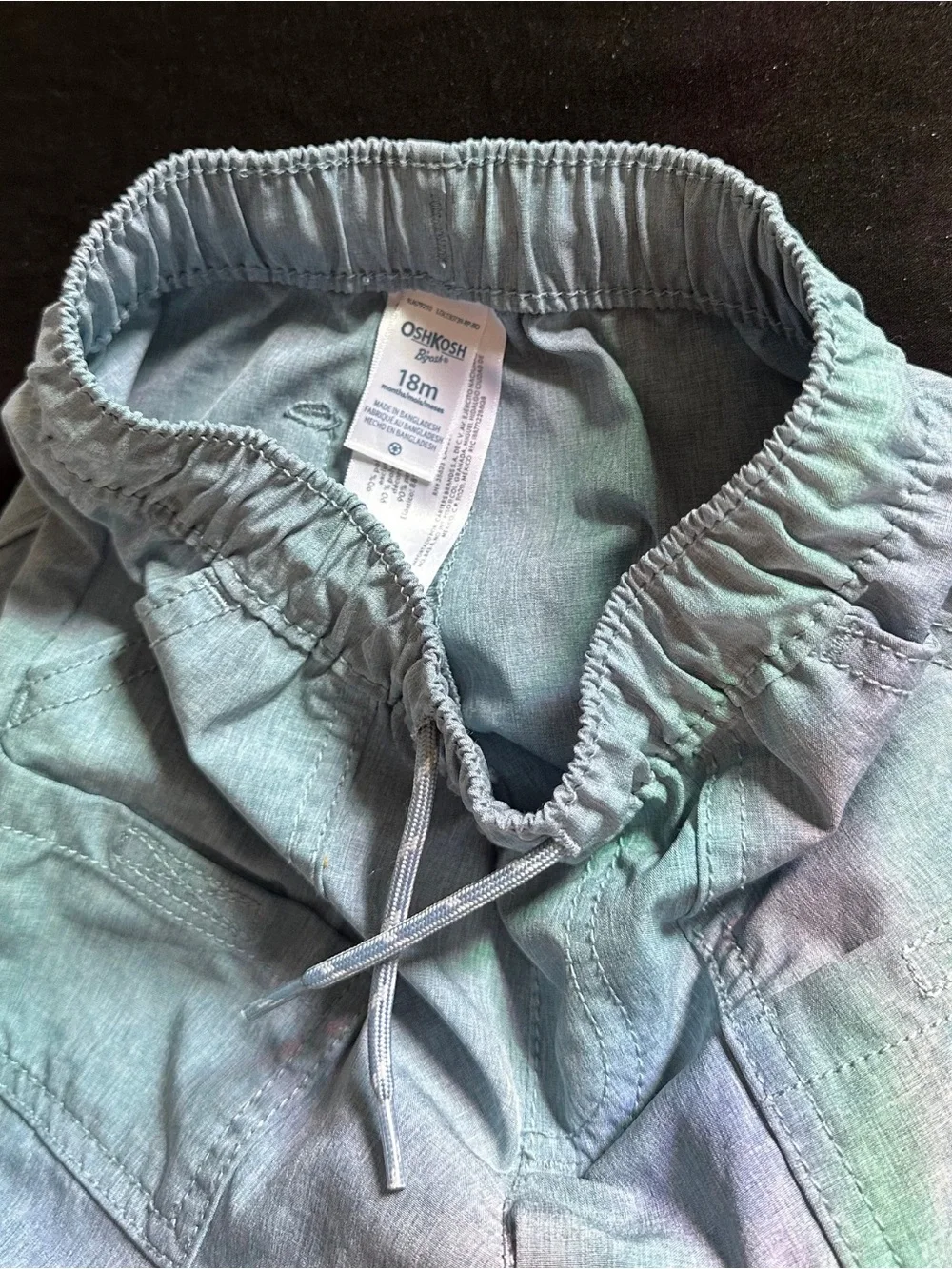 OshKosh B'gosh Baby Boy Shorts 18m Drawstring Shorts - light blue